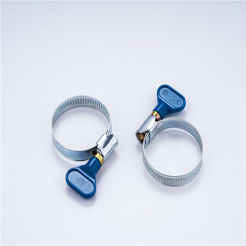 Turn-key hose clamp