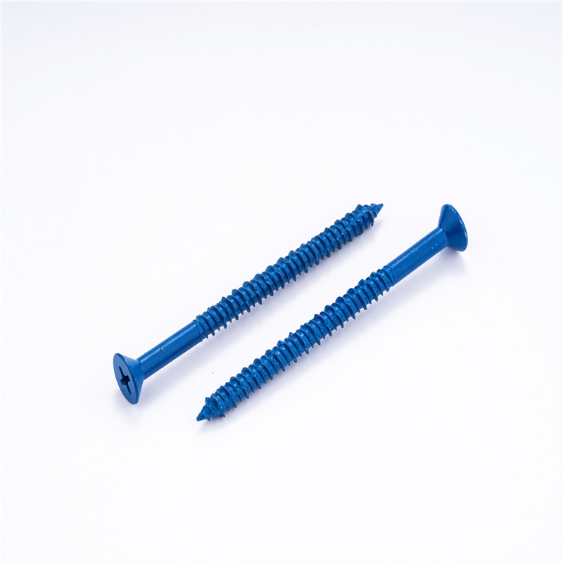 blue concrete screw