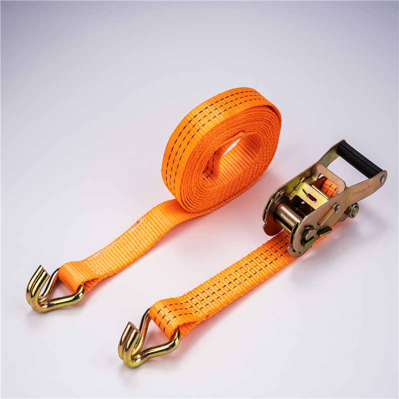 Ratchet Tie Down Strap with Hook and Keeper