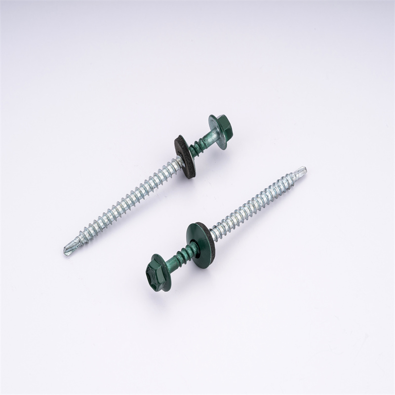 self-drilling screw with EPDM washer